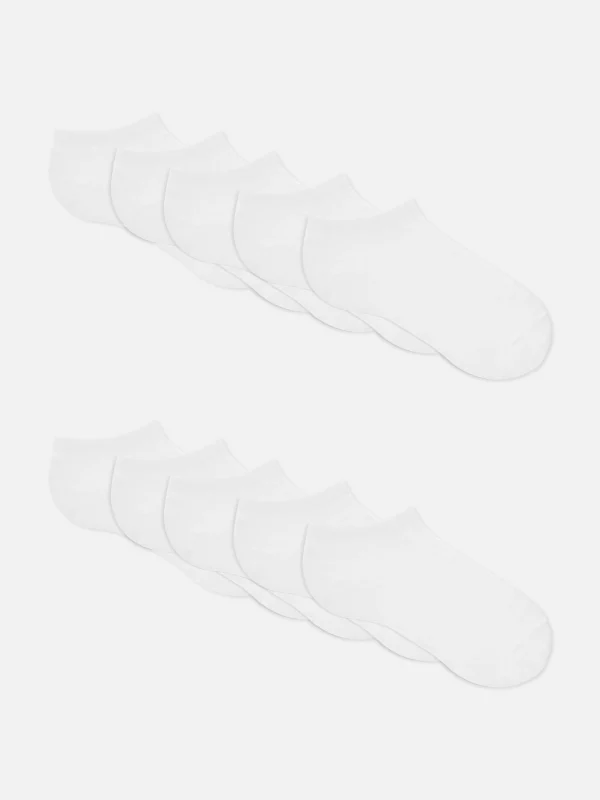 Primark 10-Pack Sneaker Socks White Sale
