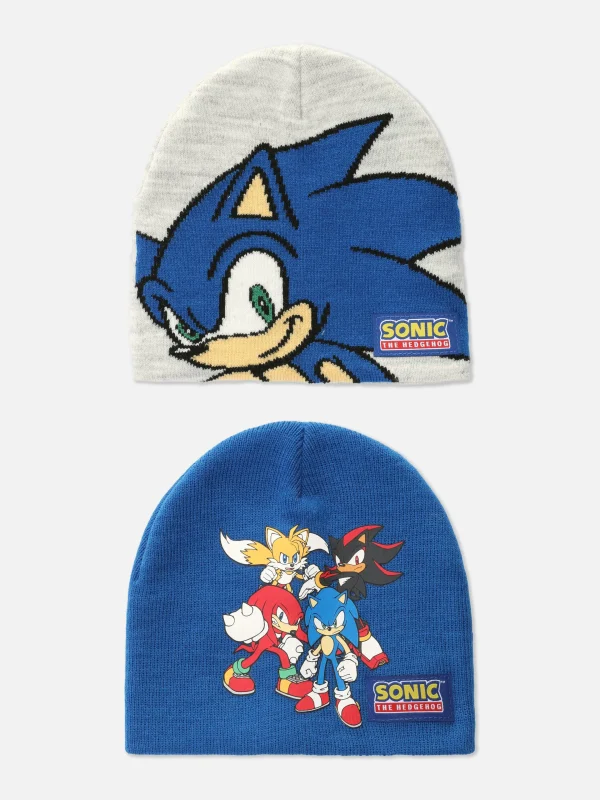 Primark 2-Pack Sonic The Hedgehog Beanies Multi Cheap