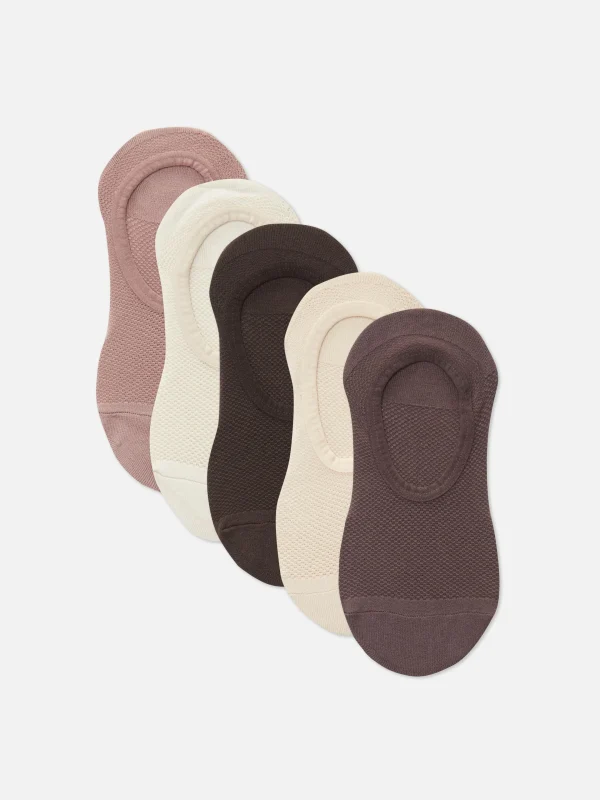 Primark 5-Pack Sports Footie Socks Blush Sale