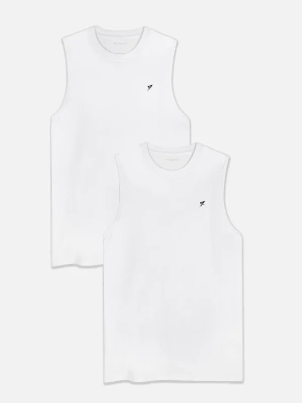 Primark 2-Pack Sports Tanks White Online