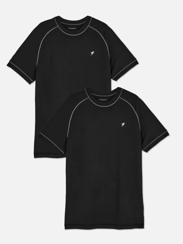 Primark 2-Pack Sports T-Shirts Black 2 Shop