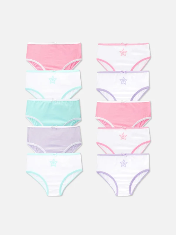 Primark 10-Pack Star Print Briefs Multi Sale