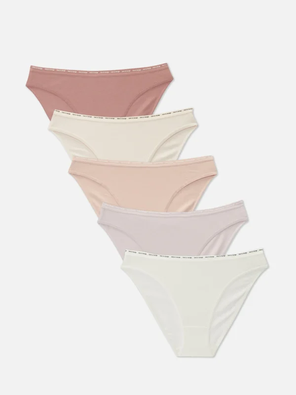 Primark 5-Pack Stretch Mini Briefs Pink Flash Sale