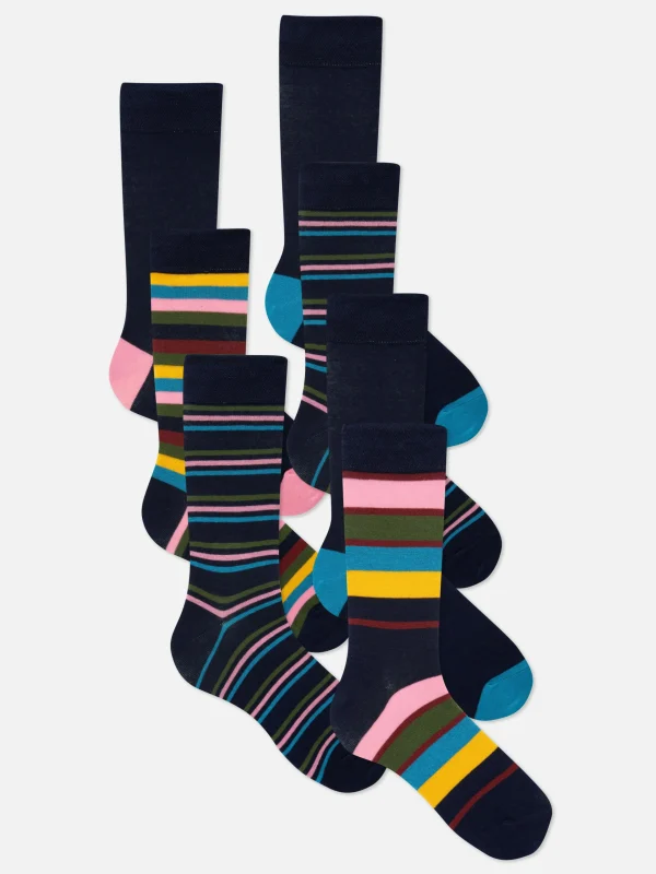 Primark 7-Pack Striped Socks Multi Sale