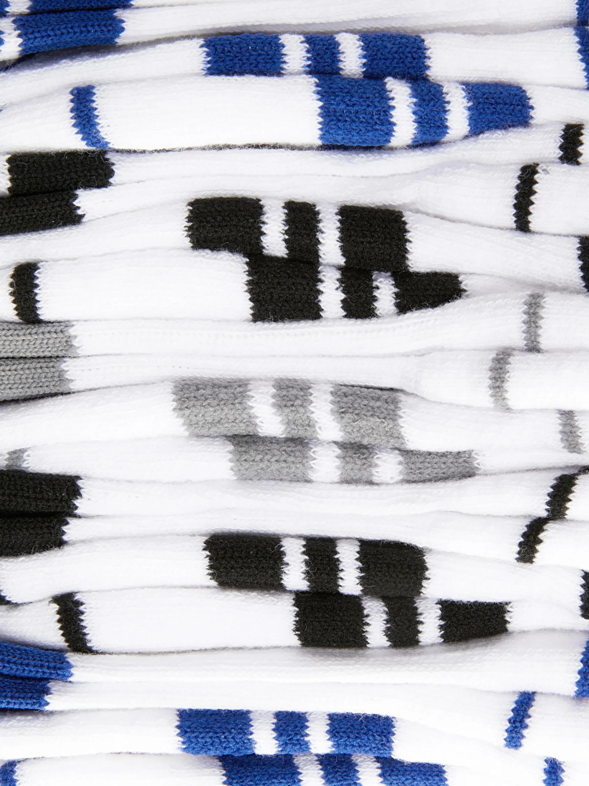Primark 5-Pack Striped Sports Socks White Discount