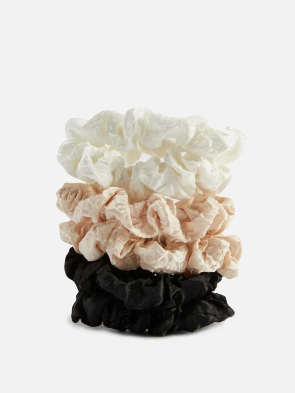 Primark 6-Pack Textured Micro Scrunchies Multi Clearance