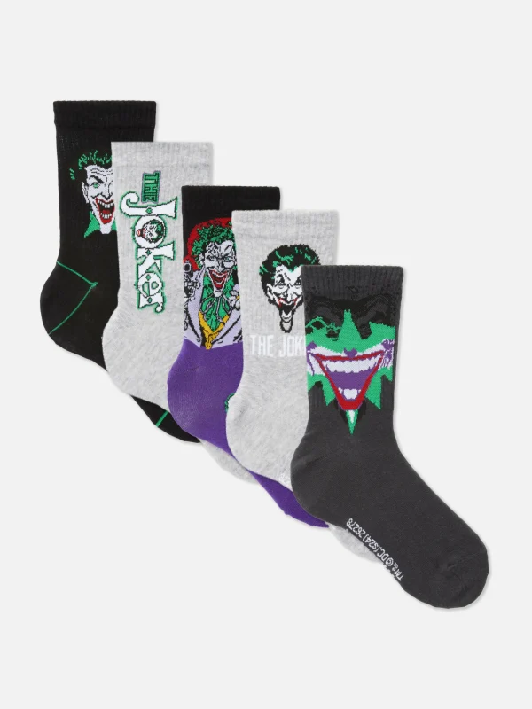 Primark 5-Pack The Joker Crew Socks Multi Fashion