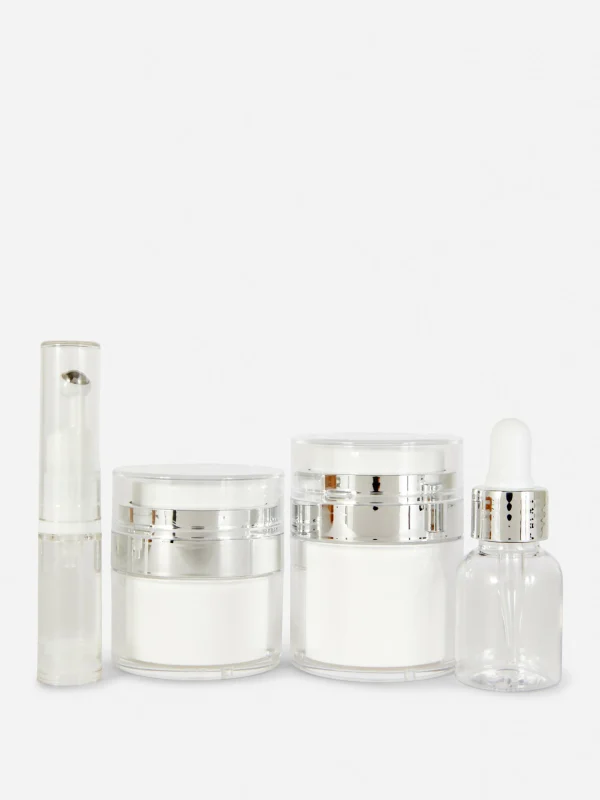 Primark 4-Pack Travel Skincare Set Silver Best Sale