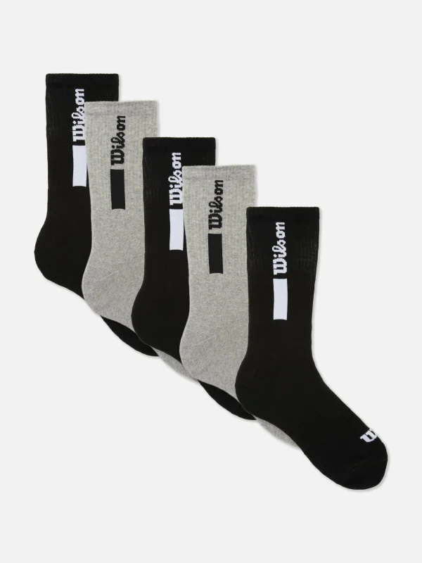 Primark 5-Pack Wilson Sport Socks Black Best Sale