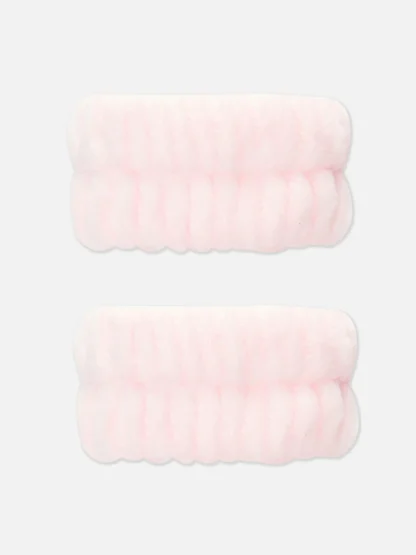 Primark 2-Pack Wrist Wash Bands Pink New