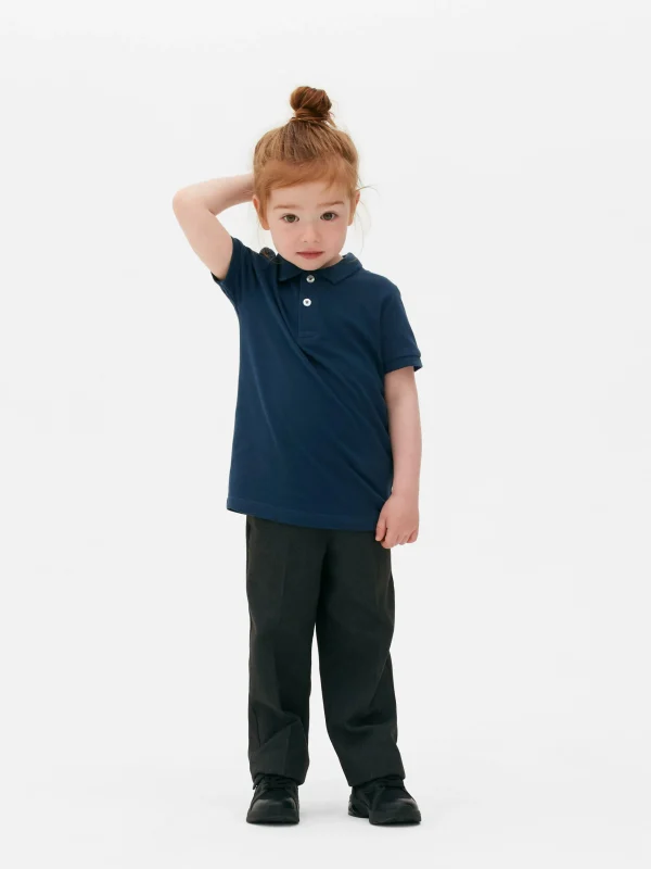 Primark 2-Pack Younger Boy School Uniform Polo Shirts Navy Clearance