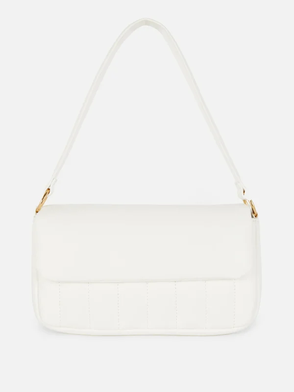 Primark Padded Faux Leather Shoulder Bag White Best Sale