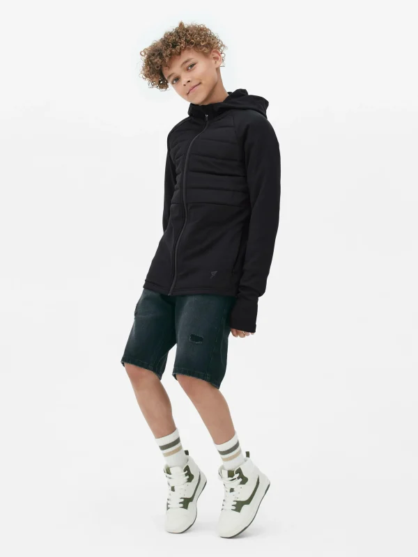 Primark Padded Zip Jacket Black Discount