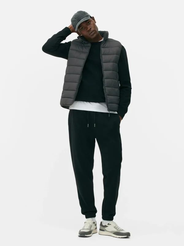 Primark Padded Zip Vest Charcoal Cheap