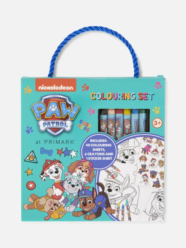 Primark PAW Patrol Travel Coloring Set Green Discount