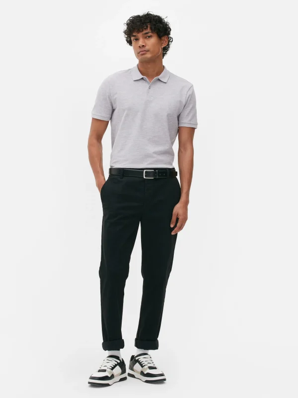Primark Piqué Polo Gray Heather Shop