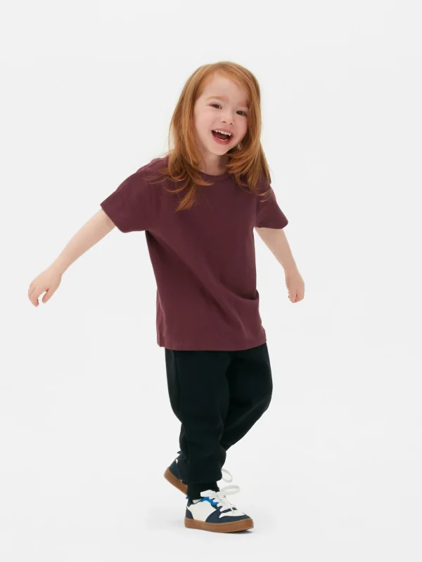 Primark Piqué Short Sleeve T-Shirt Burgundy Cheap