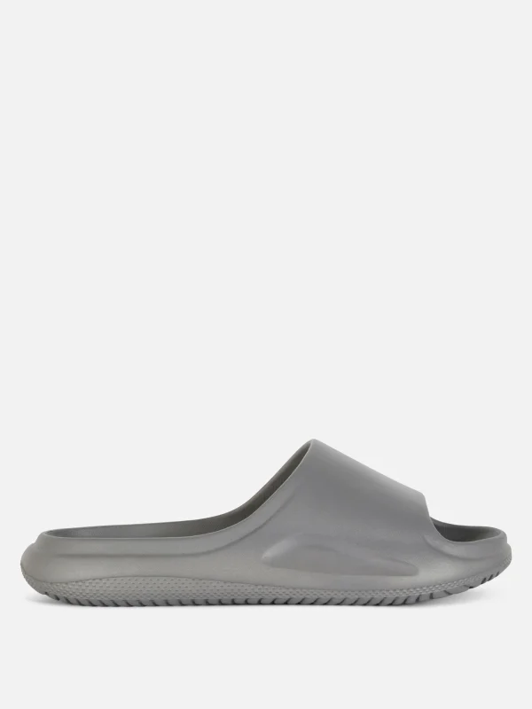 Primark Platform Pool Slides Gray Clearance