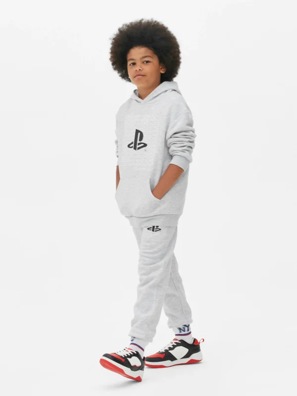 Primark PlayStation Logo Hoodie Gray Heather Sale