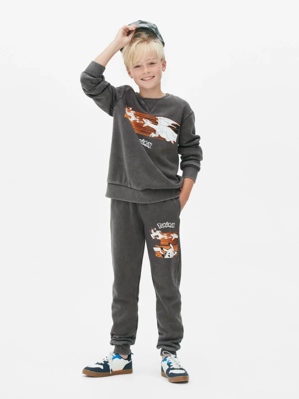 Primark Pokémon Graphic Sweatshirt Dark Gray Flash Sale