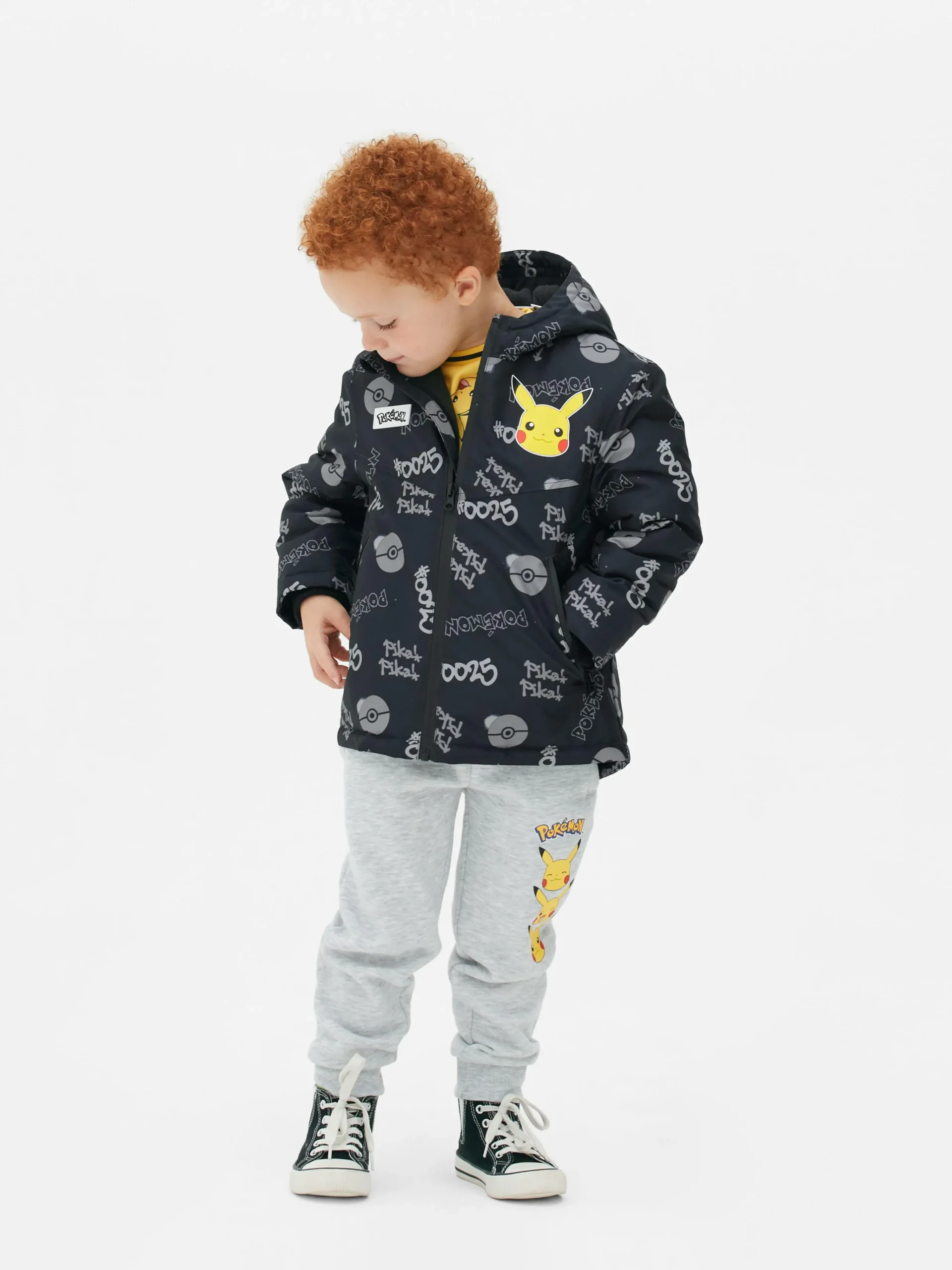 Primark Pokémon Pikachu Parka Black Discount