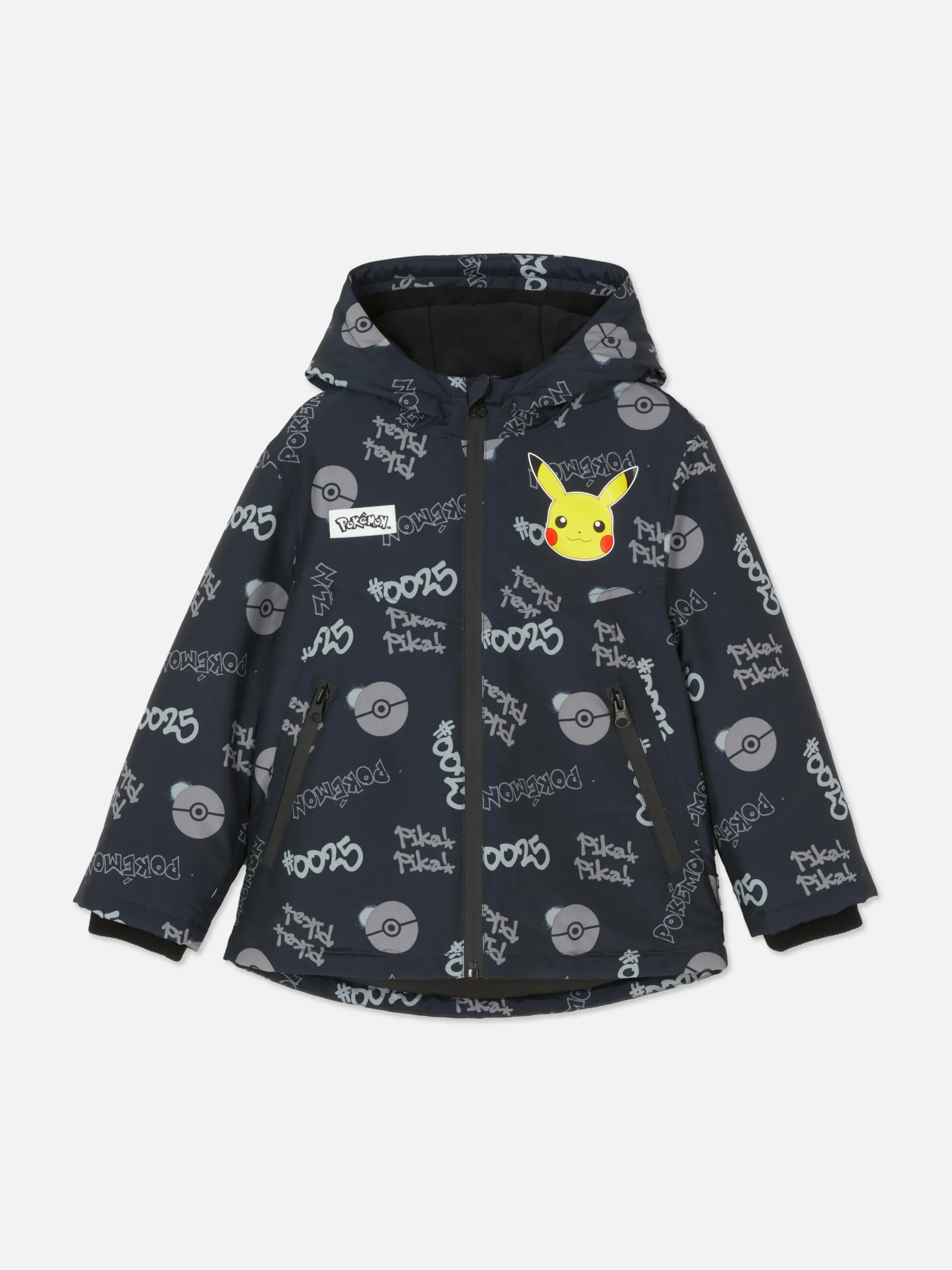 Primark Pokémon Pikachu Parka Black Discount