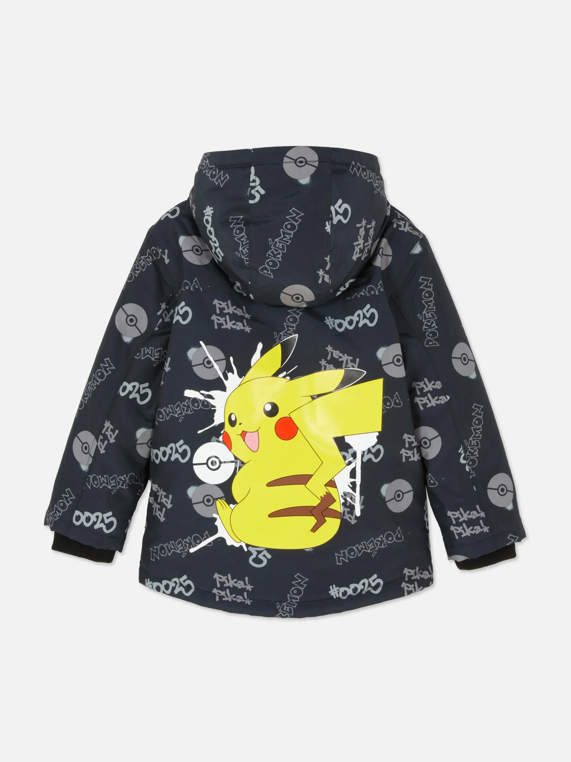 Primark Pokémon Pikachu Parka Black Discount