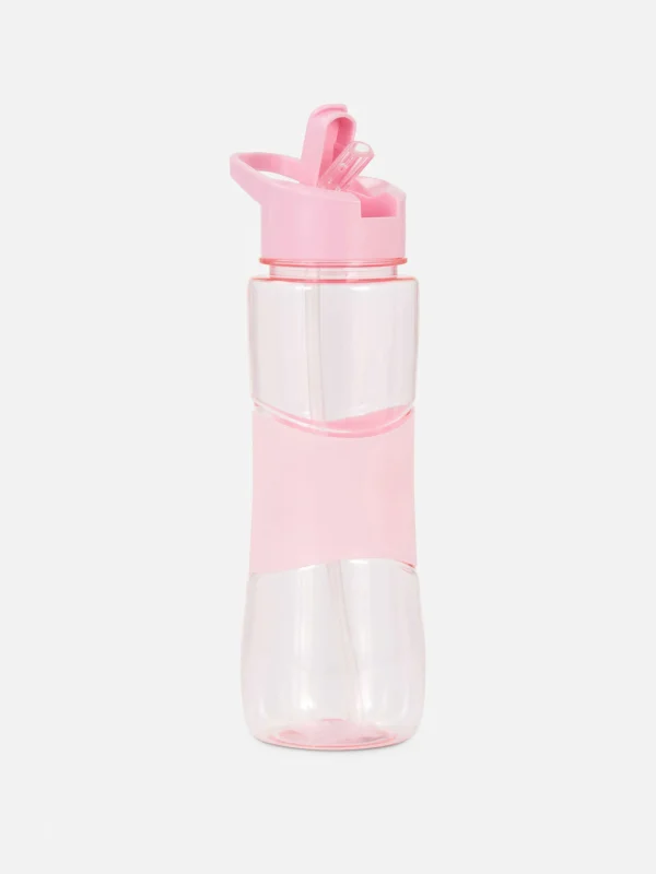 Primark Pop-Up Straw Water Bottle Pink Online