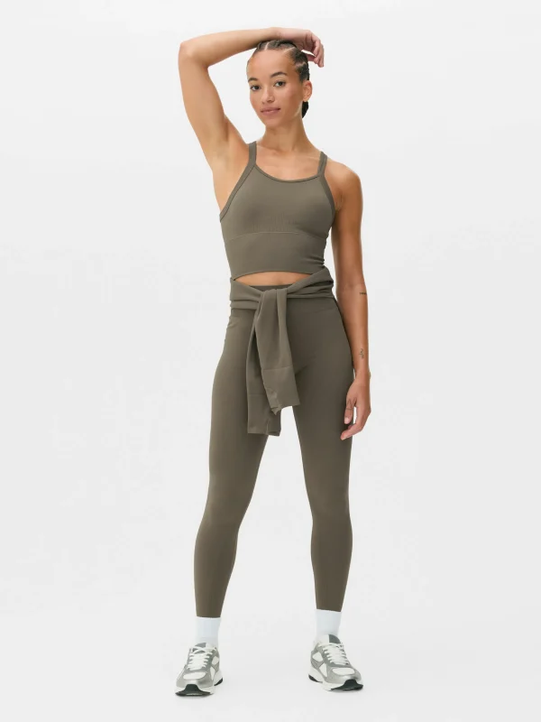 Primark Racerback Performance Bra Chocolate Fashion