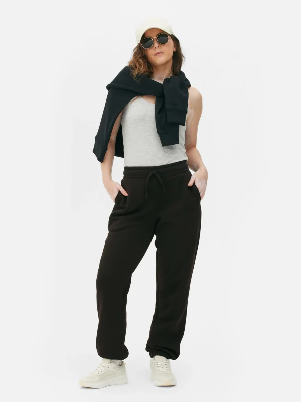 Primark Regular Fit Cuffed Joggers Black Shop