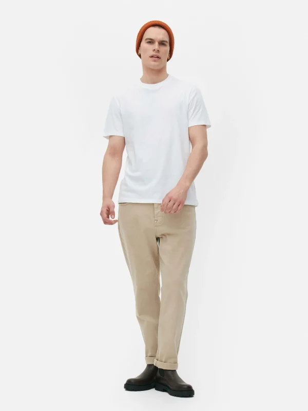 Primark Regular Fit T-Shirt White Cheap