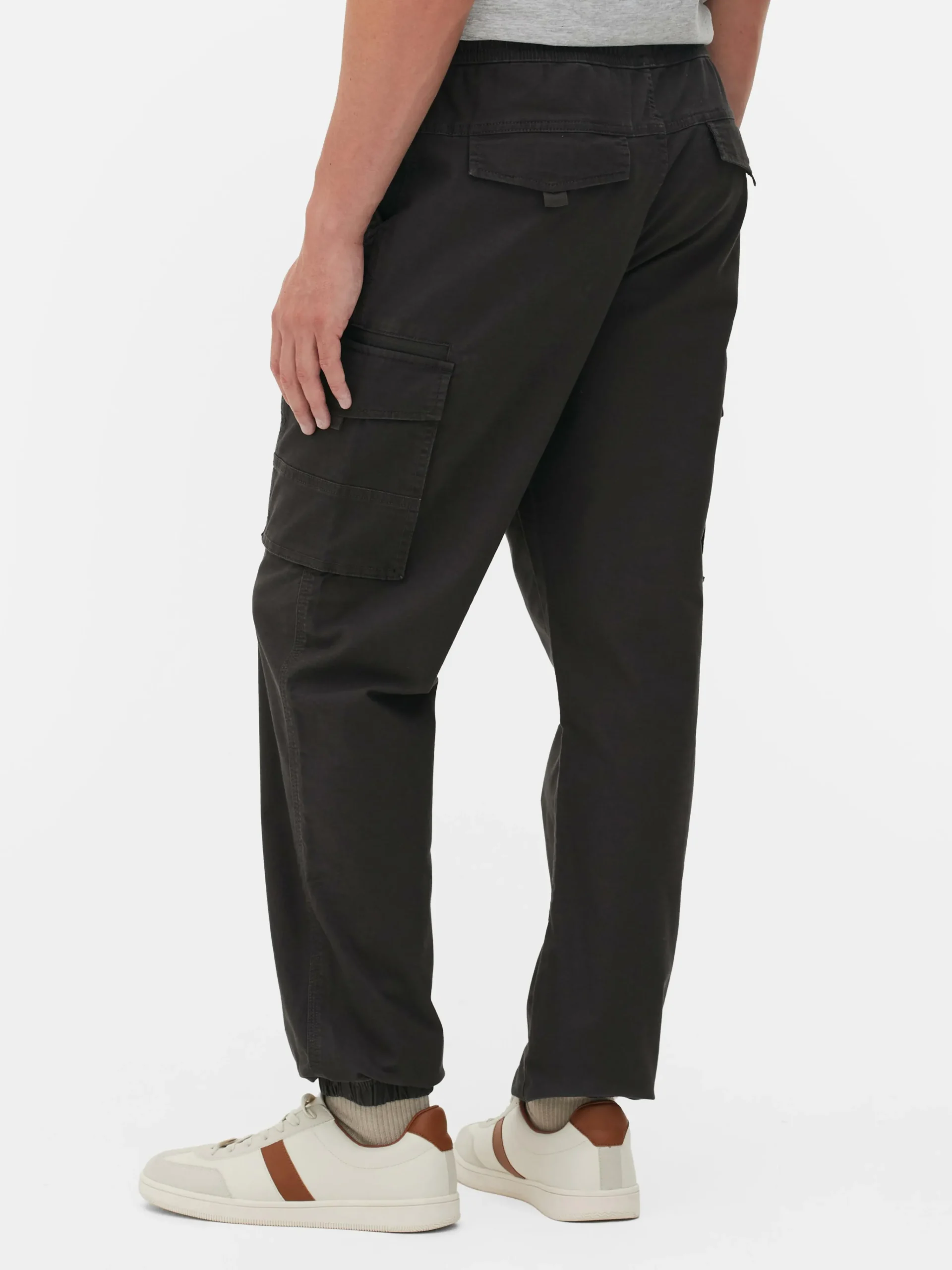 Primark Relaxed Cuff Cargo Pants Charcoal Fashion