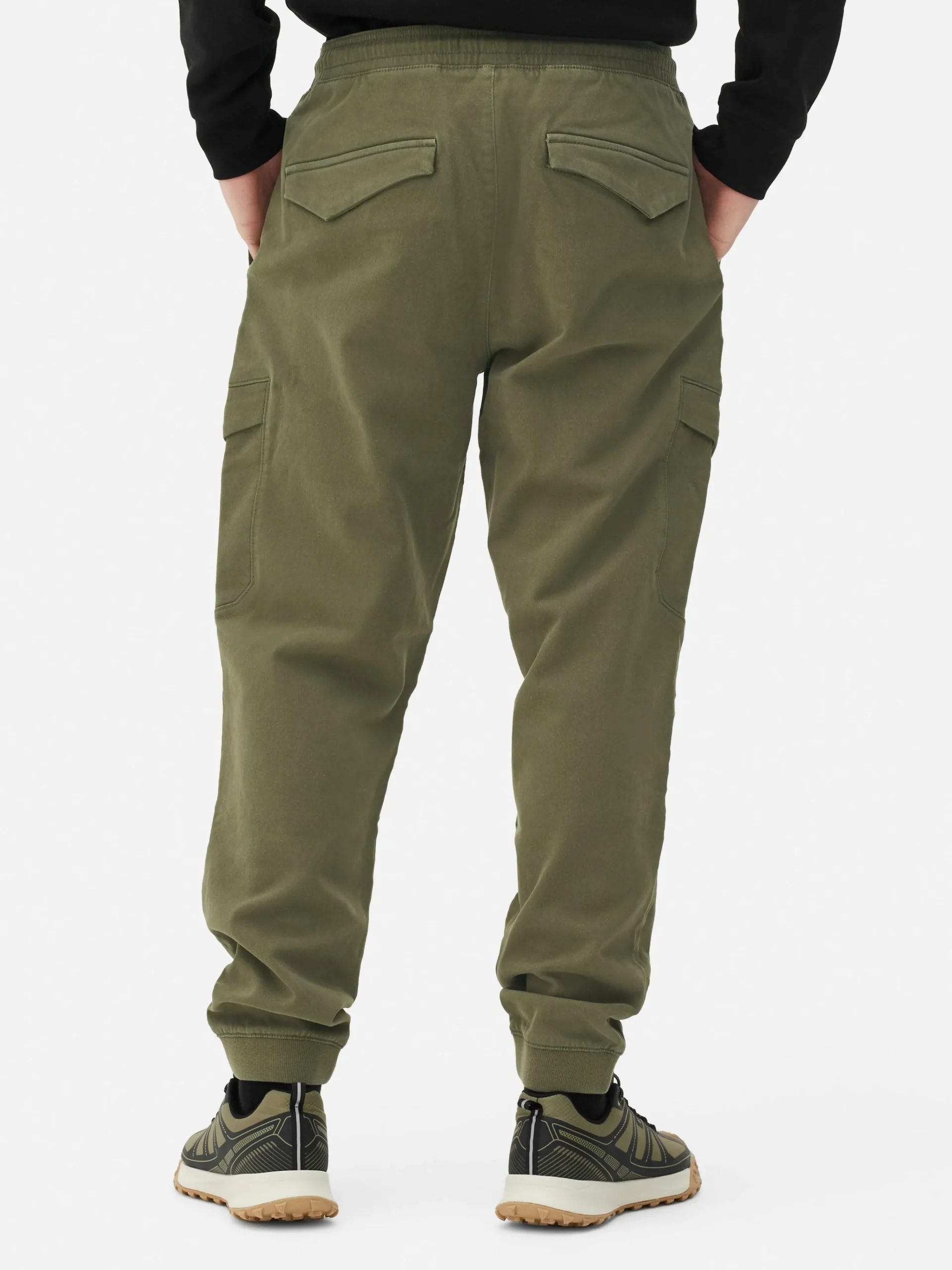 Primark Relaxed Fit Stretch Cargo Joggers Green Outlet