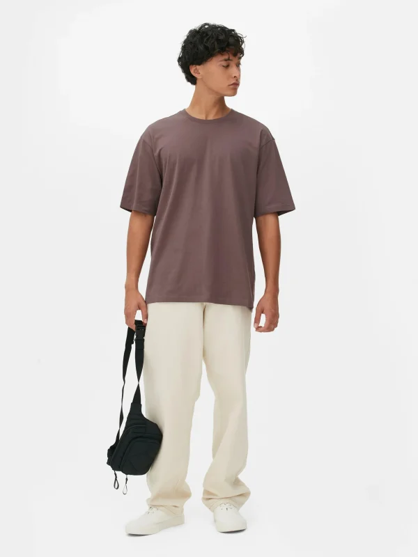 Primark Relaxed Fit T-Shirt Plum Hot