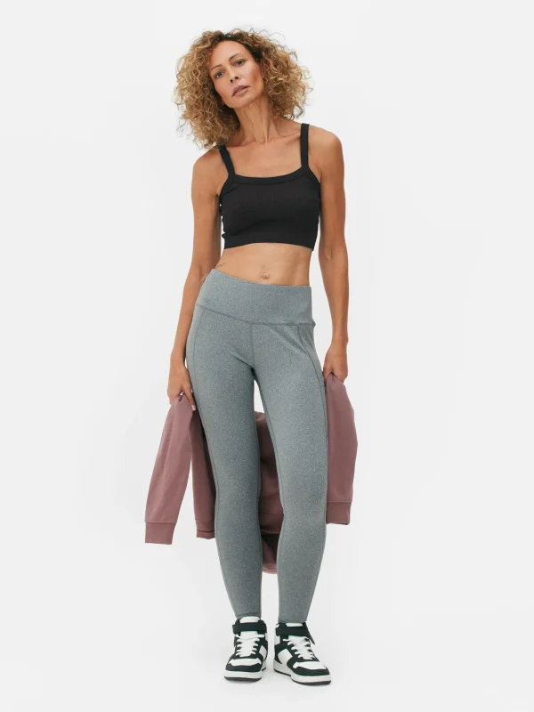 Primark Ribbed Crop Top Black Sale