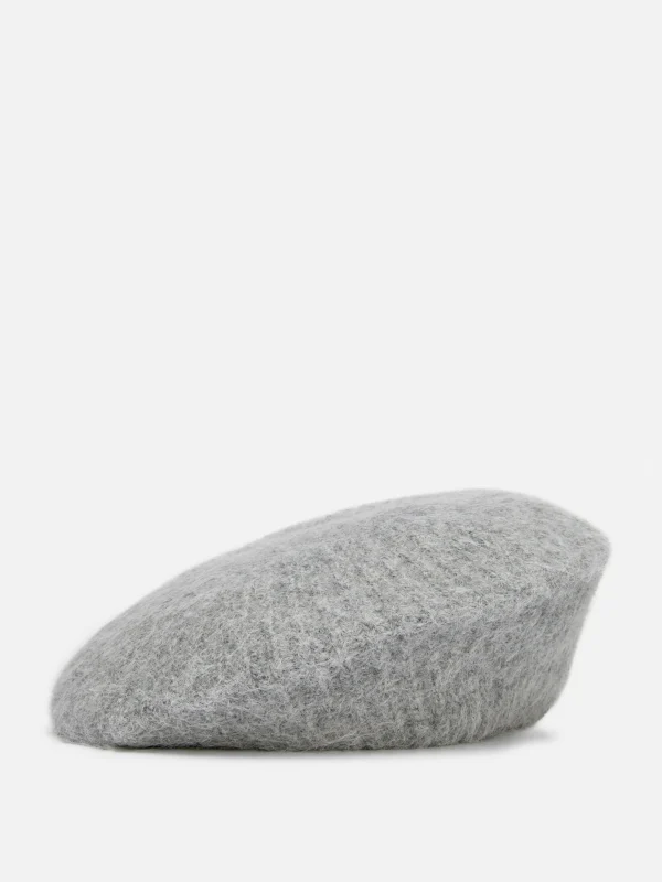 Primark Ribbed Knit Beret Gray Sale