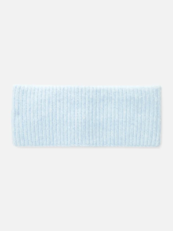 Primark Ribbed Knit Headband Blue Outlet