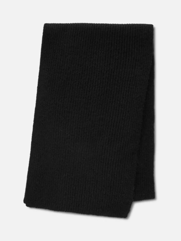 Primark Ribbed Knit Scarf Black Hot