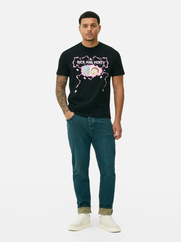 Primark Rick And Morty T-Shirt Black Sale