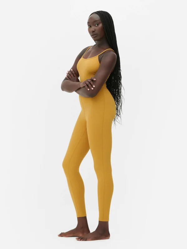 Primark Rita Ora Buttery Soft Unitard Mustard New