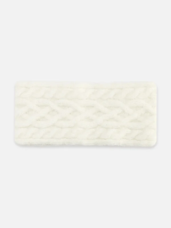 Primark Rita Ora Cable Knit Headband Ivory Outlet