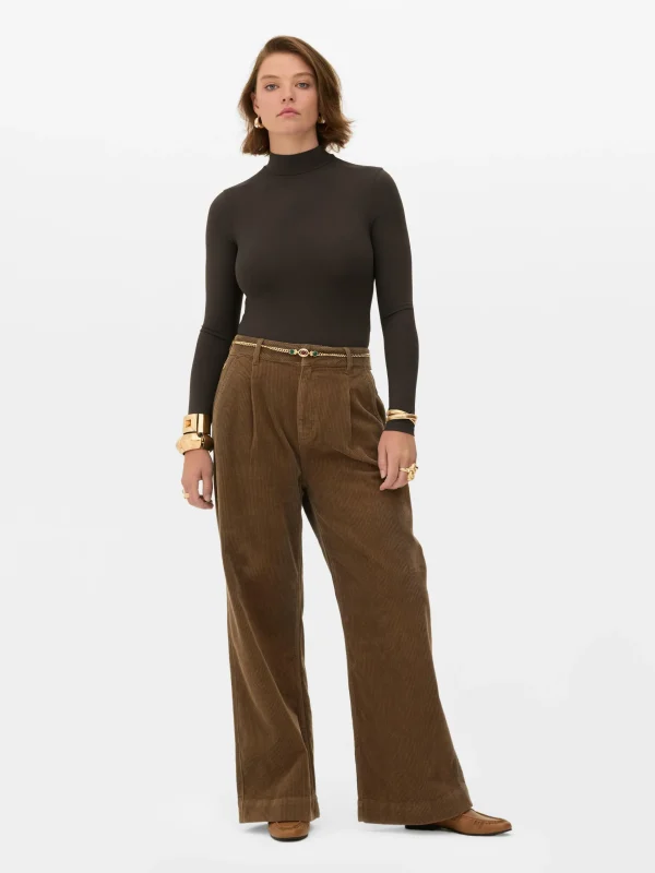 Primark Rita Ora High Neck Bodysuit Brown Cheap