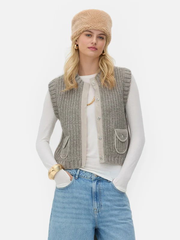 Primark Rita Ora Knit Vest Gray Store