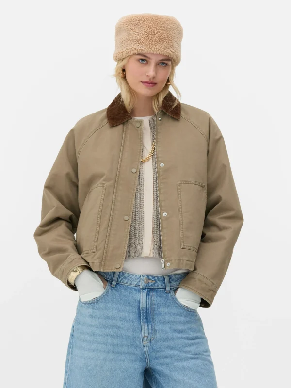 Primark Rita Ora Worker Jacket Camel Cheap
