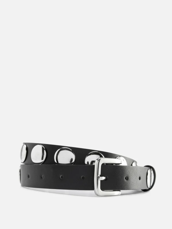 Primark Round Studded Belt Black Sale