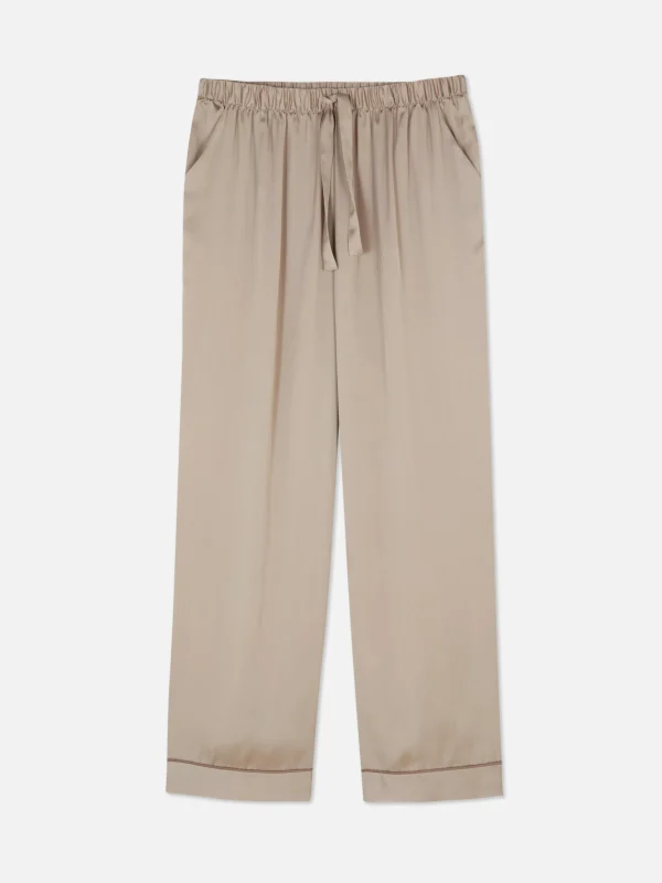 Primark Satin Pajama Pants Mocha Shop