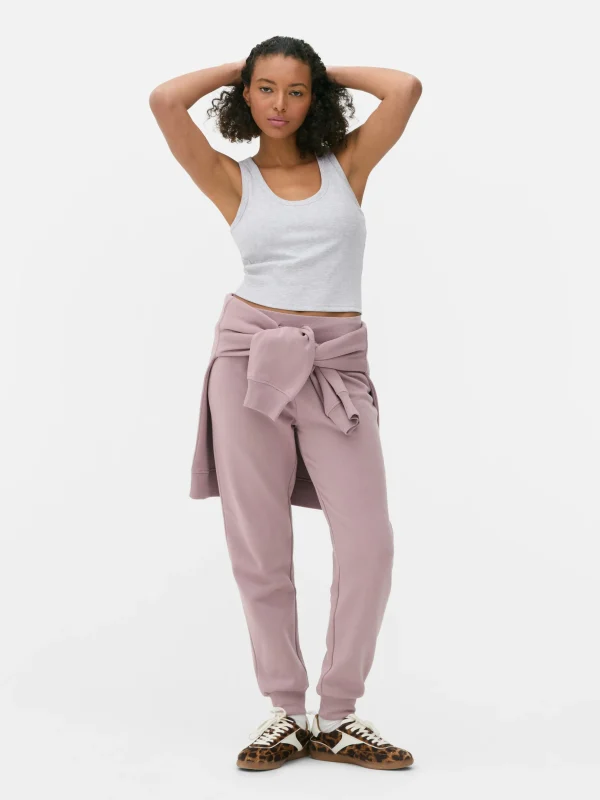 Primark Scoop Neck Tank With Built-In Bra Gray Heather New