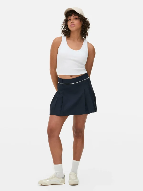 Primark Scoop Neck Tank With Built-In Bra White Outlet