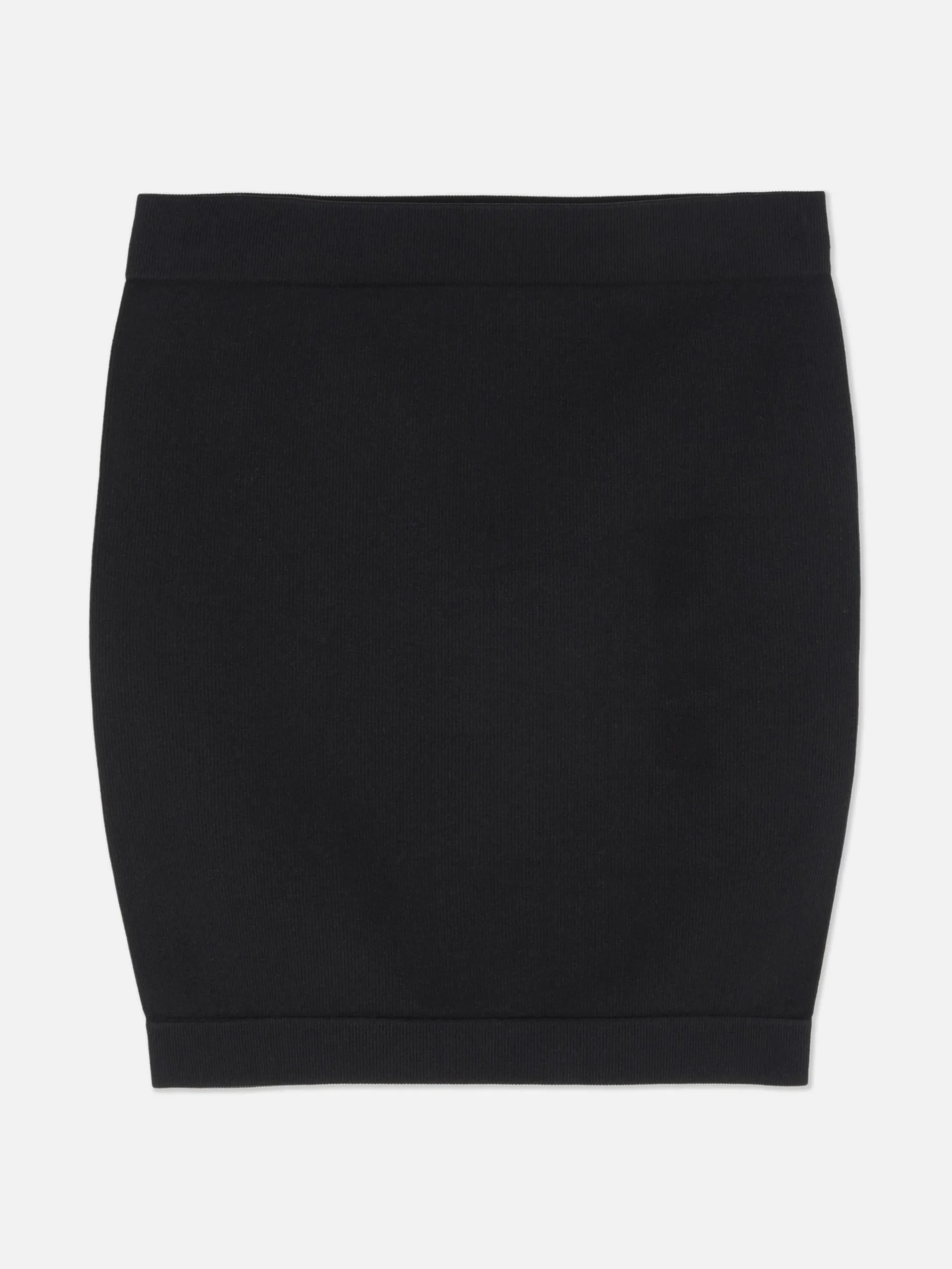 Primark Seamfree Ribbed Mini Skirt Black Hot