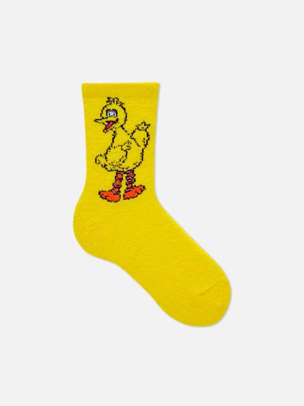 Primark Sesame Street Big Bird Cozy Socks Yellow Cheap